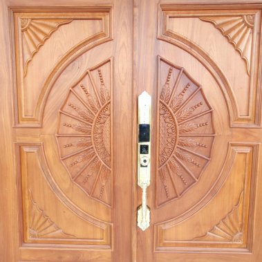 Khóa thông minh đại sảnh - biệt thự Face ID Demax SL938 GOLD - APP WIFI