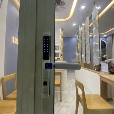 Khóa thông minh cửa nhôm sắt chống nước DEMAX SL501 PW