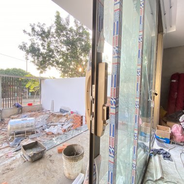 Khóa thông minh tự động cửa nhôm sắt chống nước DEMAX SL802 CG APP/ REMOTE