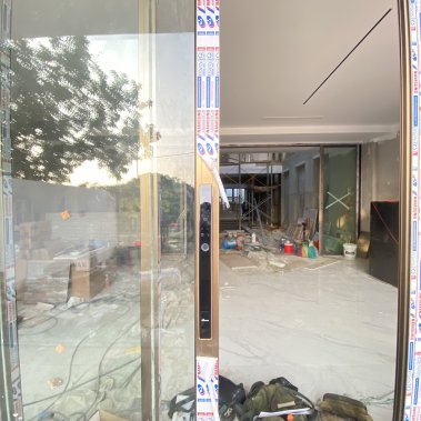 Khóa thông minh tự động cửa nhôm sắt chống nước DEMAX SL802 CG 