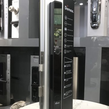 Khóa thông minh tự động cửa nhôm sắt chống nước DEMAX SL808 BL CNC APP + REMOTE