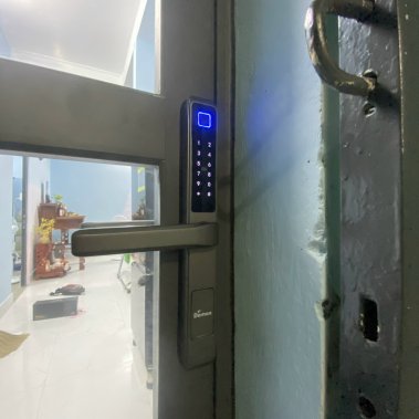 Khóa thông minh cửa nhôm sắt chống nước DEMAX EL506 AG