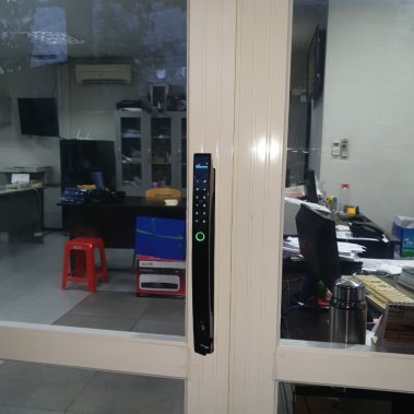 Khóa thông minh tự động cửa nhôm sắt chống nước DEMAX SL802 BL 