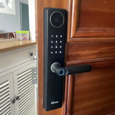 Khóa vân tay thông minh DEMAX EL-C66 BL APP - Camera màn hình chuông