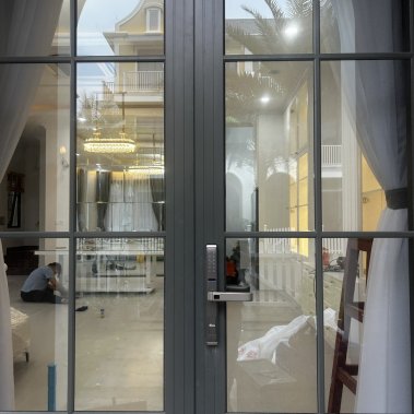 Khóa thông minh cửa nhôm sắt chống nước DEMAX EL588 GS LUX