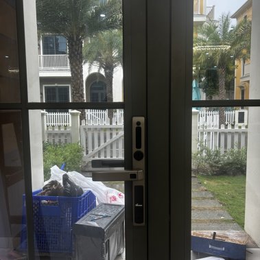 Khóa thông minh cửa nhôm sắt chống nước DEMAX EL588 GS LUX