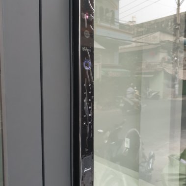 Khóa thông minh nhận diện khuôn mặt Face ID cho cửa nhôm sắt DEMAX SL906 BL APP WIFI - chống nước