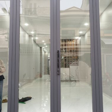 Khóa thông minh nhận diện khuôn mặt Face ID cho cửa nhôm sắt DEMAX SL906 BL APP WIFI - chống nước