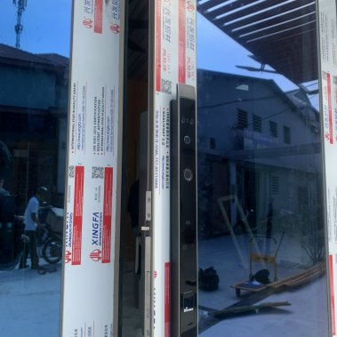 Khóa thông minh nhận diện khuôn mặt Face ID cho cửa nhôm sắt DEMAX EL908 BL CNC - chống nước