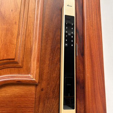 Khóa thông minh tự động cửa nhôm sắt chống nước DEMAX SL801 YB APP WIFI