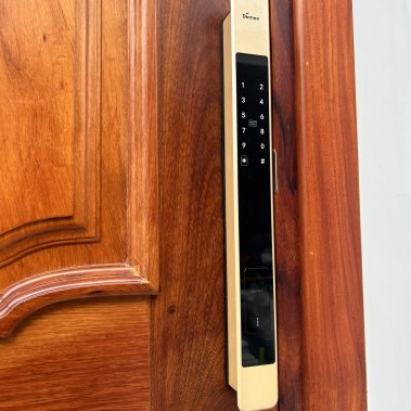 Khóa thông minh tự động cửa nhôm sắt chống nước DEMAX SL801 YB APP WIFI