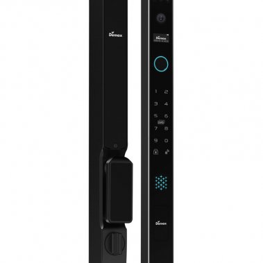 Khóa thông minh nhận diện khuôn mặt Face ID cho cửa nhôm sắt DEMAX SL906 BL APP WIFI - chống nước