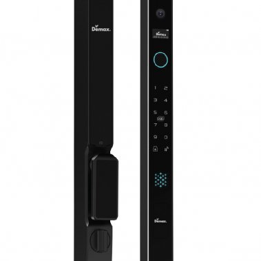 Khóa thông minh nhận diện khuôn mặt Face ID cho cửa nhôm sắt DEMAX EL908 BL CNC - chống nước