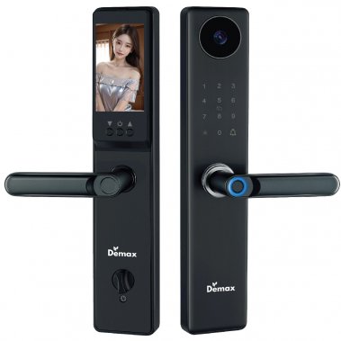 Khóa vân tay thông minh DEMAX EL-C66 BL APP - Camera màn hình chuông
