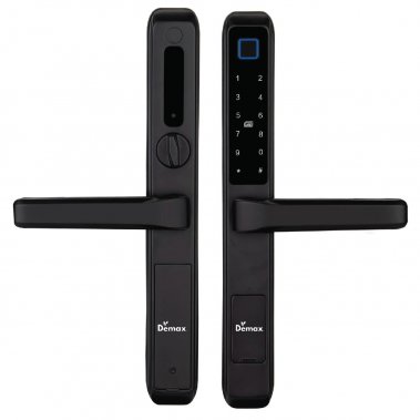 Khóa thông minh cửa nhôm sắt chống nước DEMAX EL606 BL APP WIFI