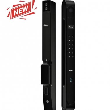 Khóa Thông Minh Cửa Nhôm Demax EL998 BN CNC – Nhận Diện Khuôn Mặt, Vân Tay, Camera, Chống Nước