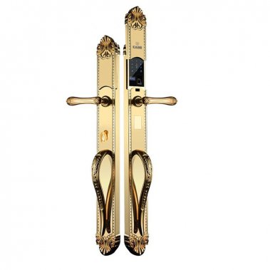 Khóa vân tay đại sảnh tân cổ điển đồng thau Kaimi DS103