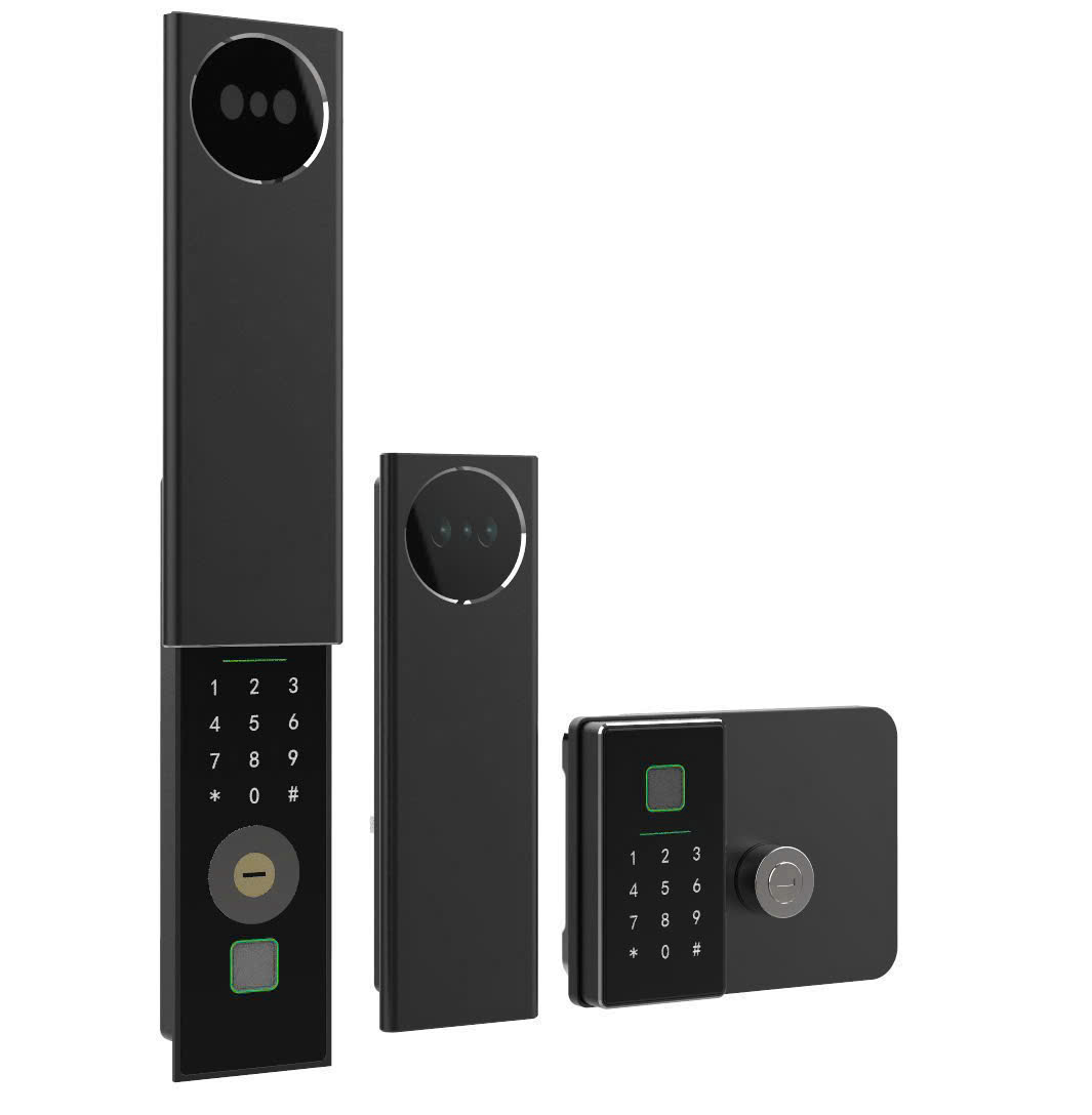 Khóa điện tử thông minh cửa cổng Face ID chống nước Demax EL-G908 GB CNC