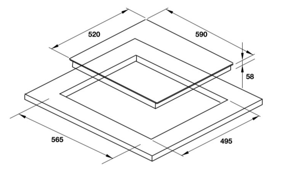 Bếp từ 3 vùng nấu HC-I603B Hafele 536.61.791