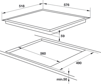 Bếp từ 4 vùng nấu HC-I604D Hafele 535.02.040