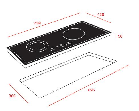 Bếp từ kết hợp hồng ngoại Teka IZ 7200 HL