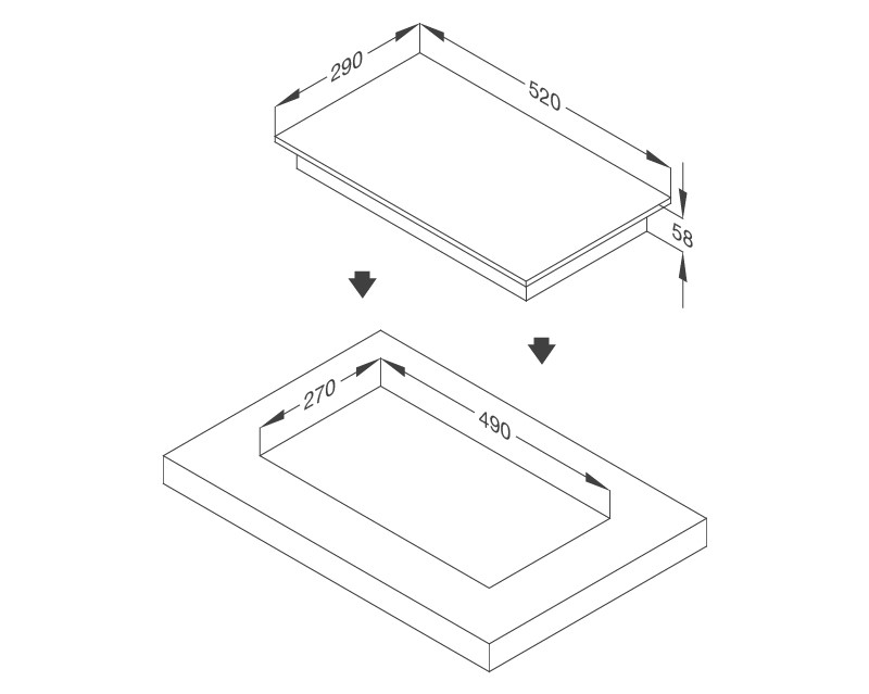 Bếp từ đơn domino Malloca MDI 301