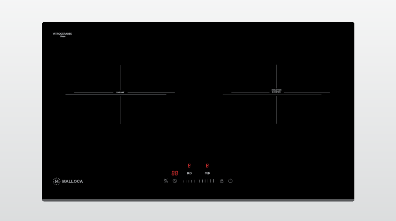 Bếp điện từ kết hợp 1 từ 1 hồng ngoại Malloca MH-732 IRN
